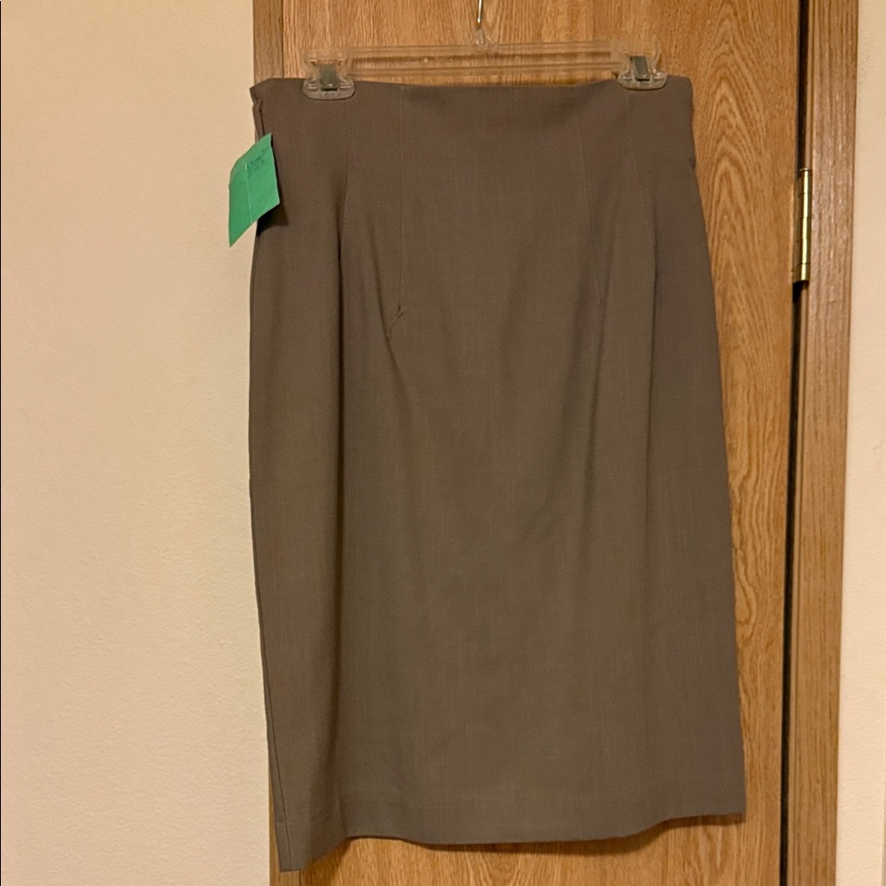 Nordstrom Classic Brown Pencil Skirt
